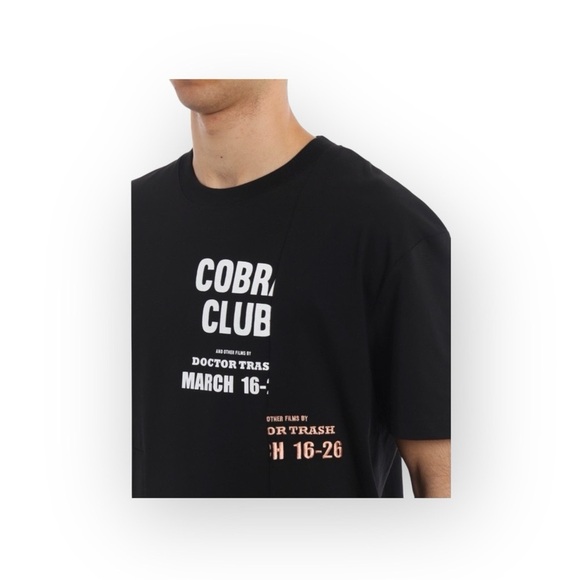 new McQ • Alexander McQueen ★ Cobra Club Patchwork Tee T Shirt ★ Black Large ★ - Picture 6 of 17